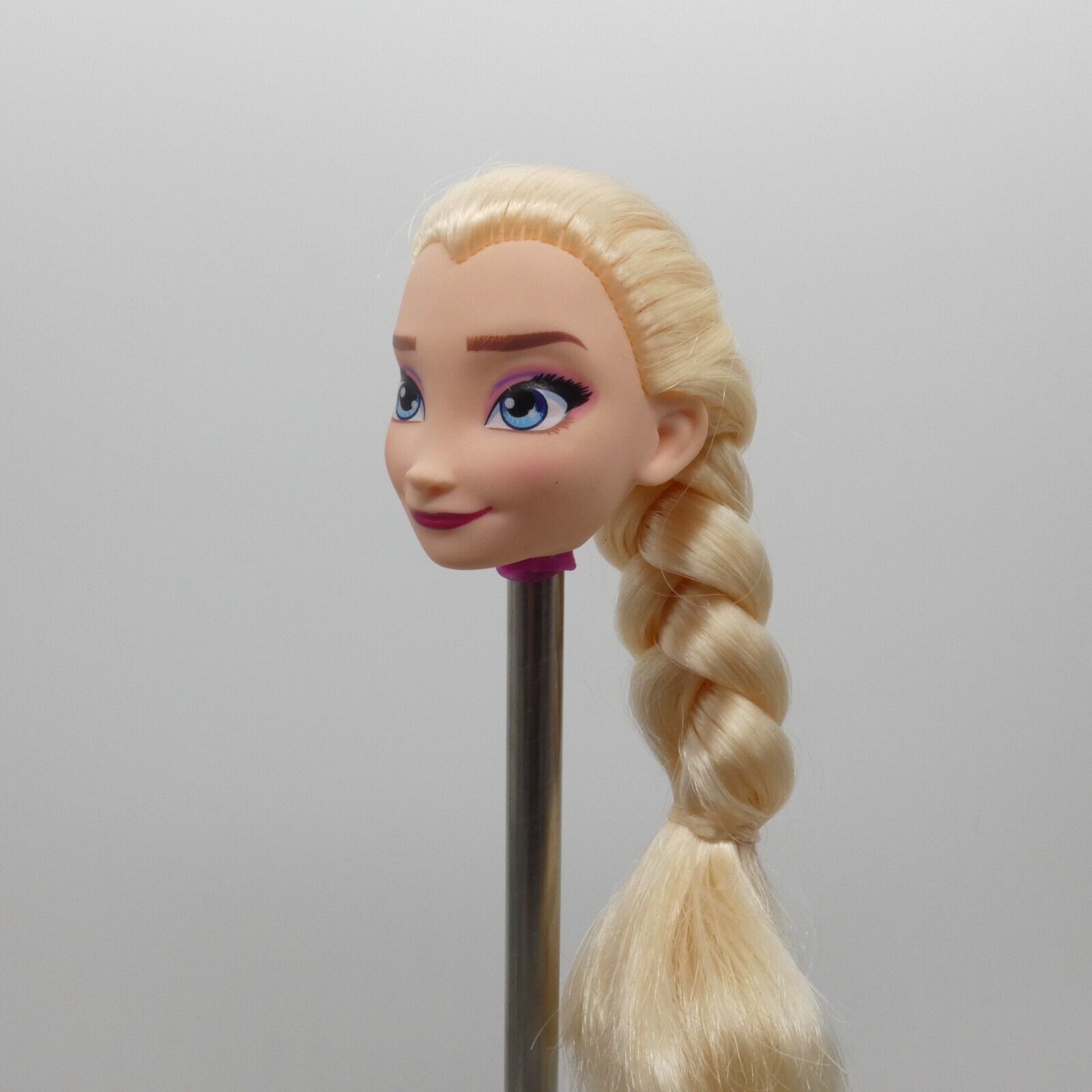 Disney Frozen Queen Elsa Doll Head Blonde Braided Hair Hasbro 2018