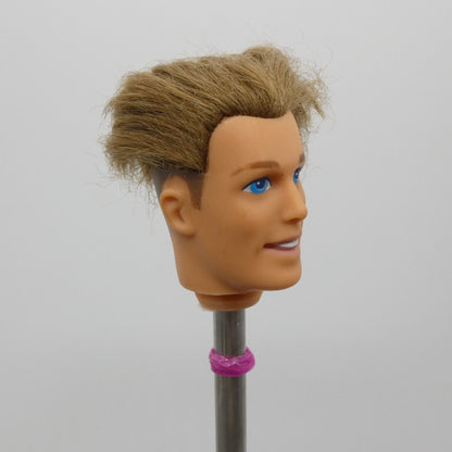 Barbie Butterfly Prince Ken Doll Head Only Rooted Brown Hair 1997 Mattel 13237