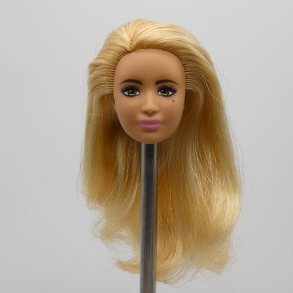 Barbie Paleontologist Doll Head Angel Goddess Face Blonde Green Eyes 2018 FJB12