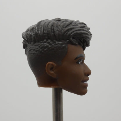 Barbie Fashionistas Ken Doll Head Spiky Quiff AA Dark Skin Tone 2022 HBV03 09