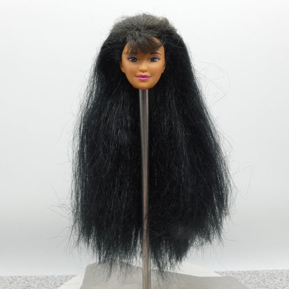 Barbie Pearl Beach Kira Doll Head Black Hair Brown Eyes Medium Light Skin 18580