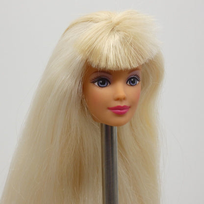 Barbie Bead Blast Doll Head Mackie Face Blonde Hair Medium Light Skin 18888