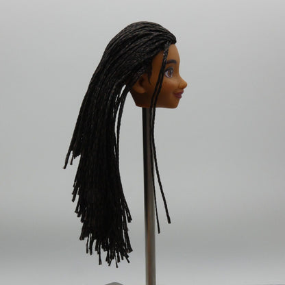 Disney Wish Asha Doll Head Freckles Medium Light Skin Micro Blades Mattel HPX23