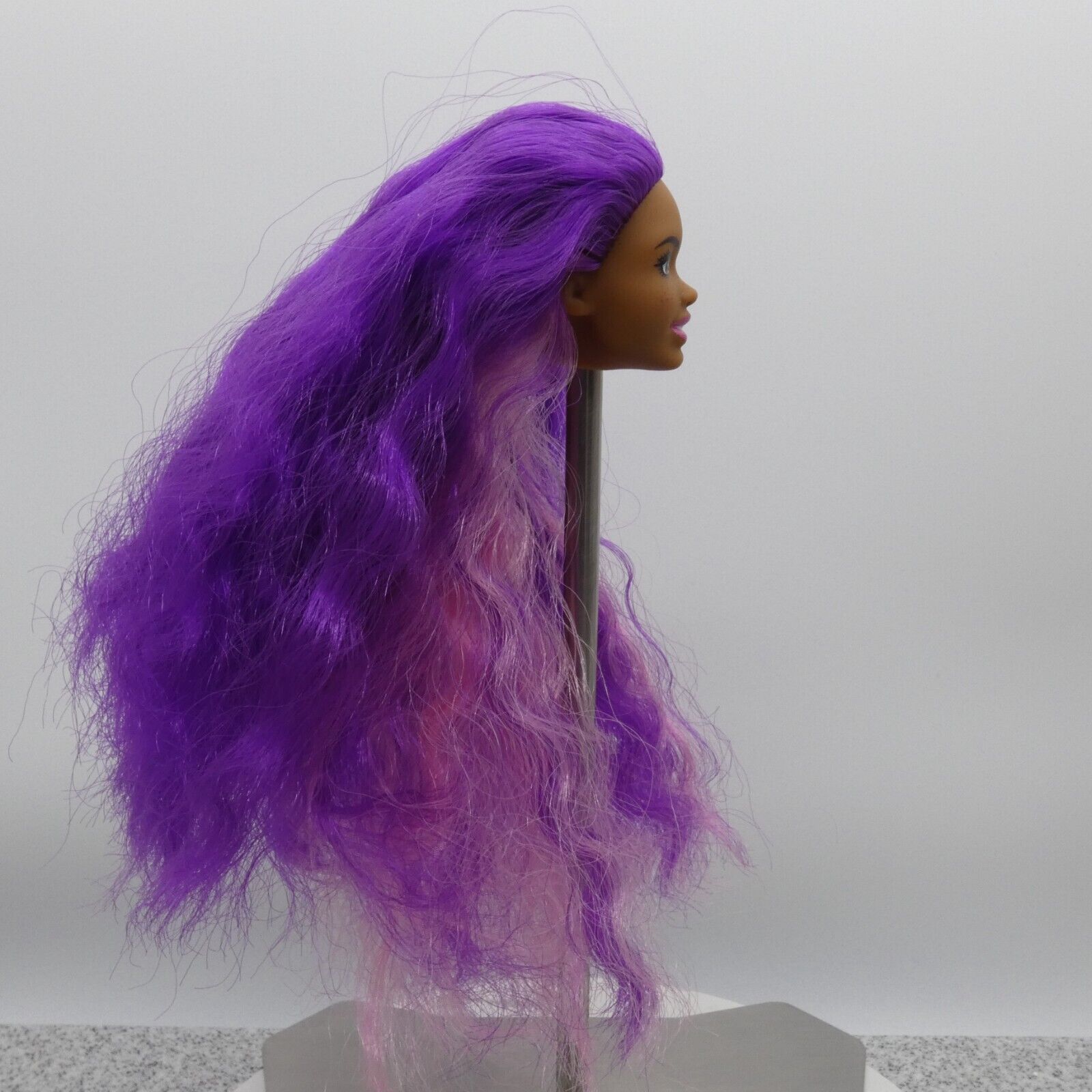 Barbie Mermaid Power AA Doll Head Brooklyn Purple Hair Freckles 2022 HHG53