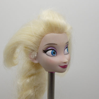 Disney Store London Frozen Queen Elsa Doll Head Braided Hair Side Glance 2013