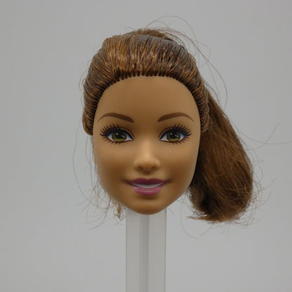 Barbie Fashionistas 15 Doll Head Summer Face Brown Hair Green Eyes 2015 DGY58