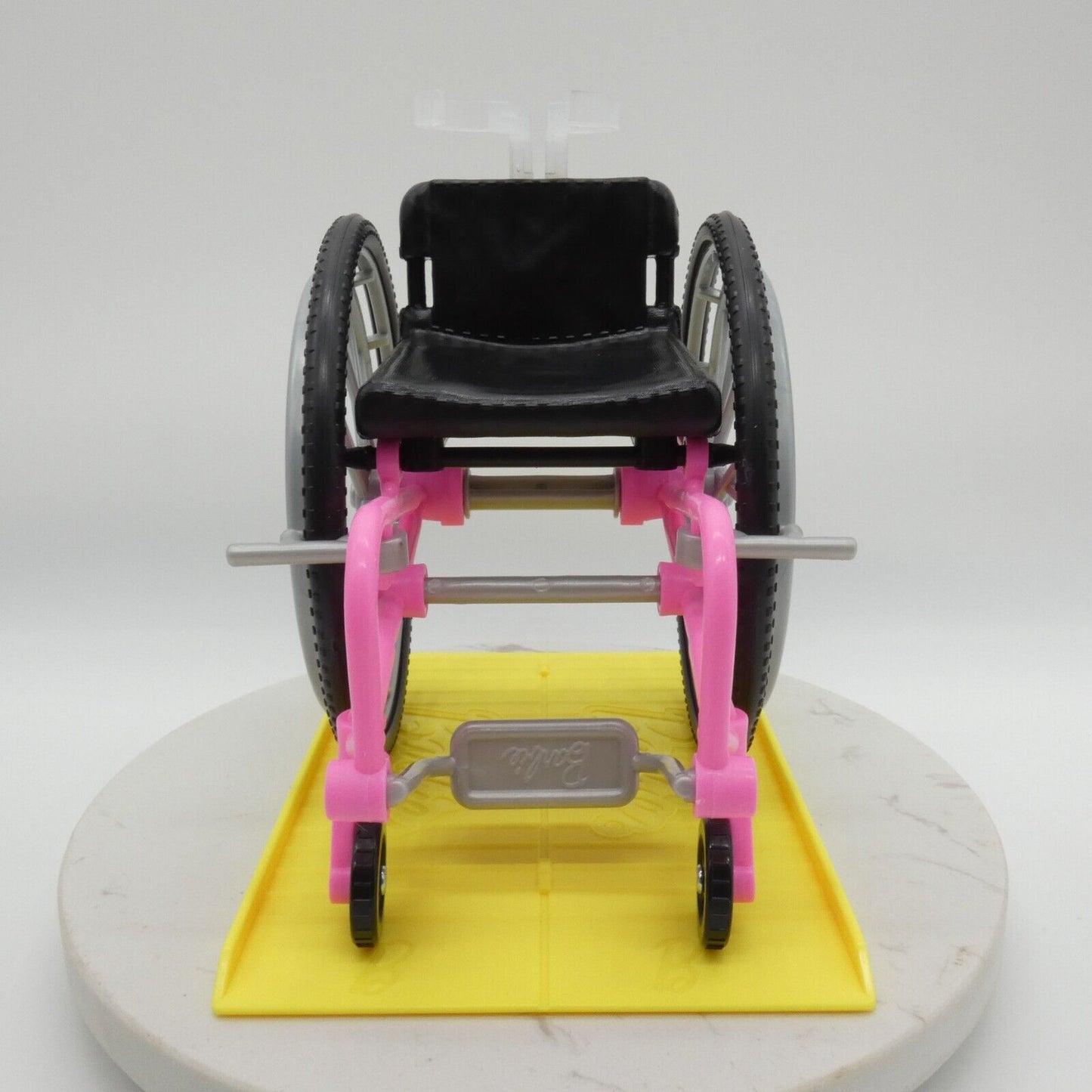 Barbie Doll Pink Wheelchair With Yellow Ramp Fashionistas 165 Mattel 2021 GRB93