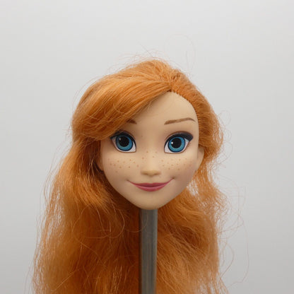 Disney Frozen Princess Anna Doll Head Only Red Hair Medium Light Skin Hasbro