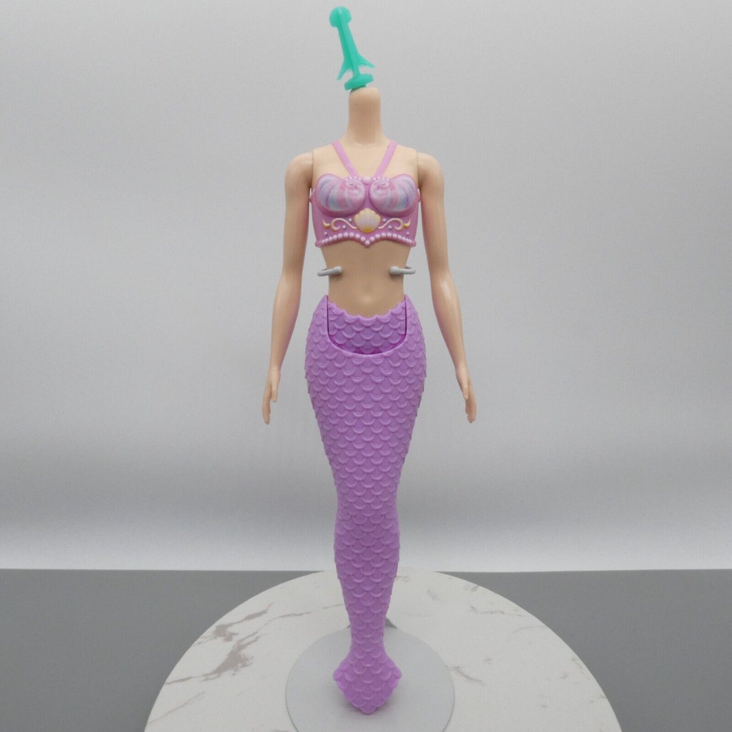 Barbie Dreamtopia Mermaid Doll Body Light Skin Purple Scales No Fins 2023 HRR06