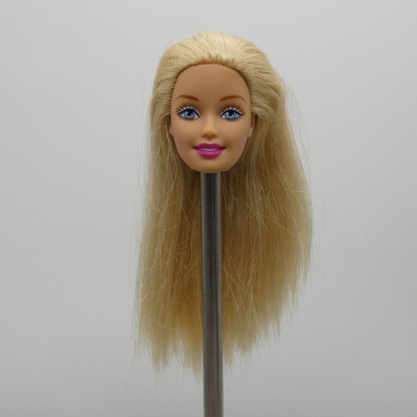 Barbie Doll Head Generation Girl CEO Face Blonde Hair Blue Eyes Light Skin