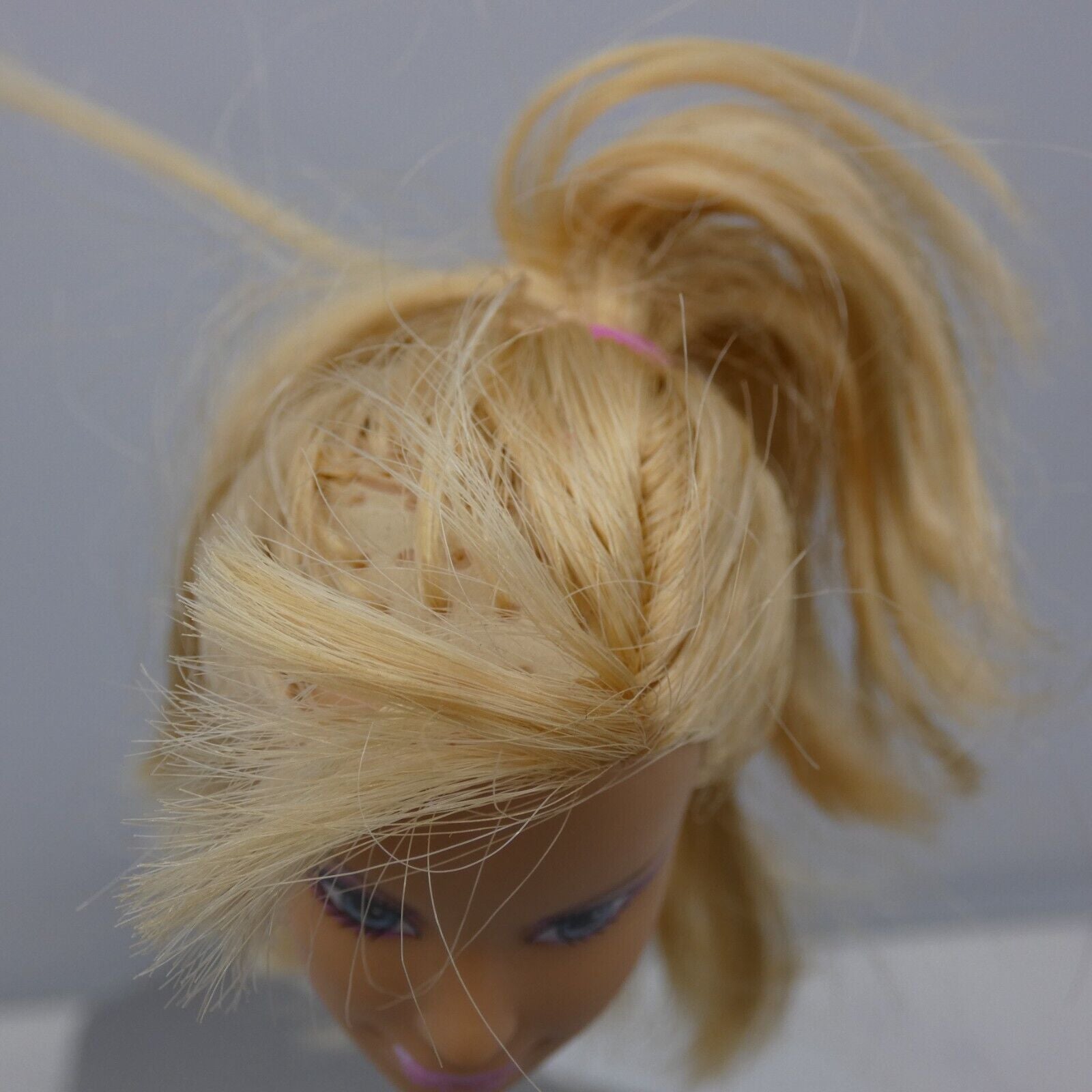 Barbie Fashion Fever Doll Head Only TLC FOR RE-ROOT Missing and Cut Hair