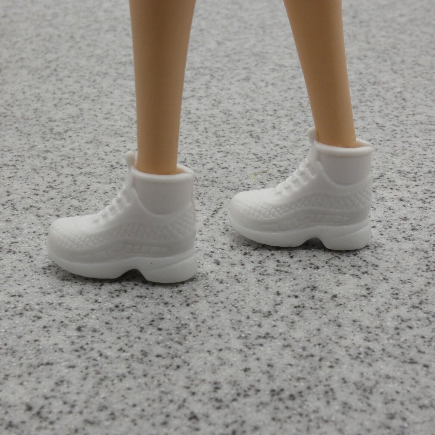 Barbie Doll Size Shoes High Top White Sneakers Gym Fit Made To Move Tall Curvy