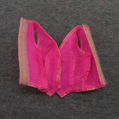 Barbie Cut and Style Doll Top Vest Bodice Only Pink Iridescent 1994 Mattel 12639