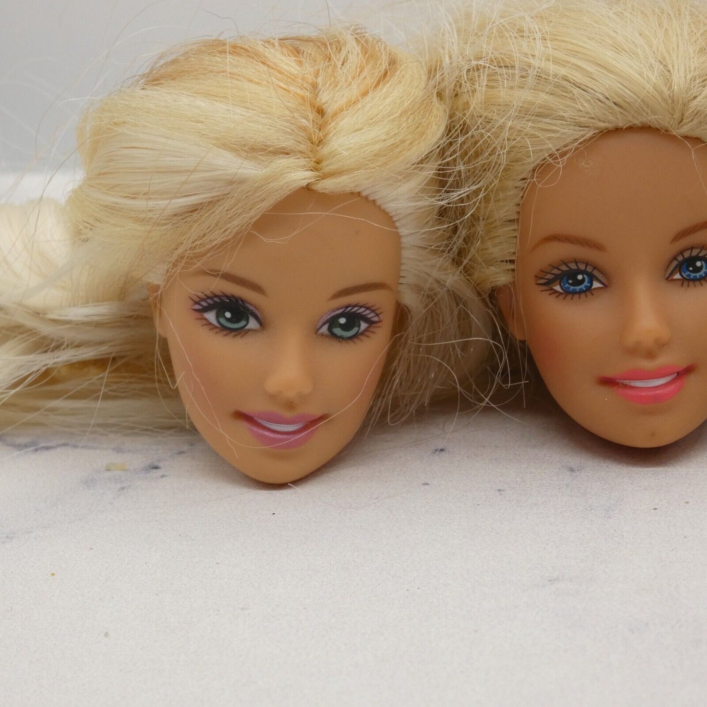 Barbie Doll Head Lot of 5 Heads Generation Girl Face Blonde Blue Green Eyes JY20