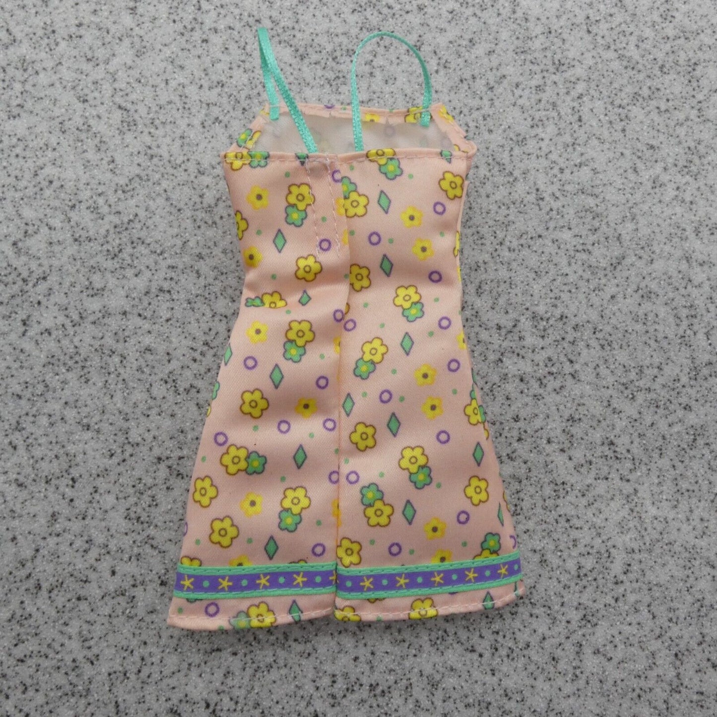 Barbie Doll Fashion Dress Light Pink Tank Sleeveless Floral Thin Strap Mattel