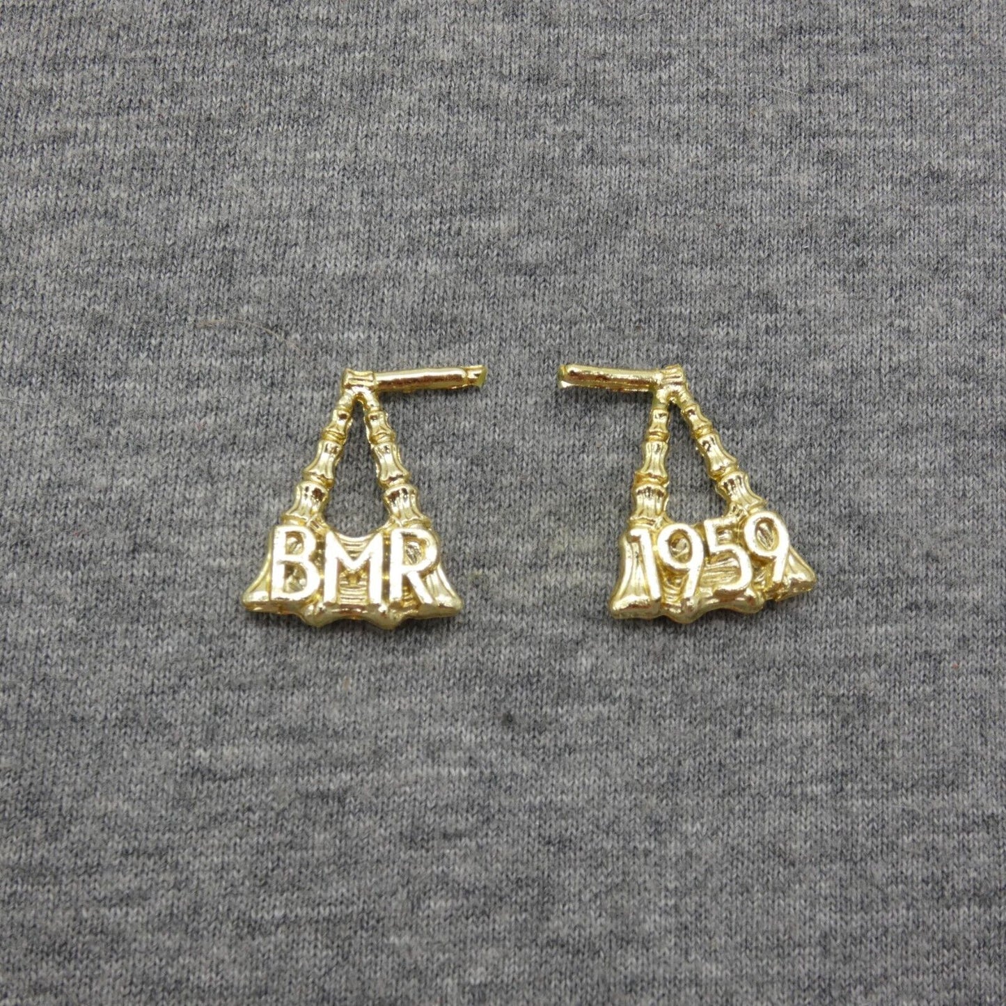 Barbie BMR1959 Doll Earrings Gold Tone Dangle Triangle 2020 GPF14 Mattel