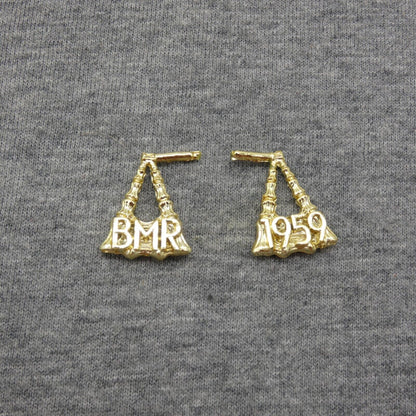 Barbie BMR1959 Doll Earrings Gold Tone Dangle Triangle 2020 GPF14 Mattel