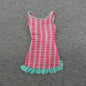 Barbie Doll Dress Pink Turquoise Glitter Hearts Ruffle 2012 Fashionistas BBX44