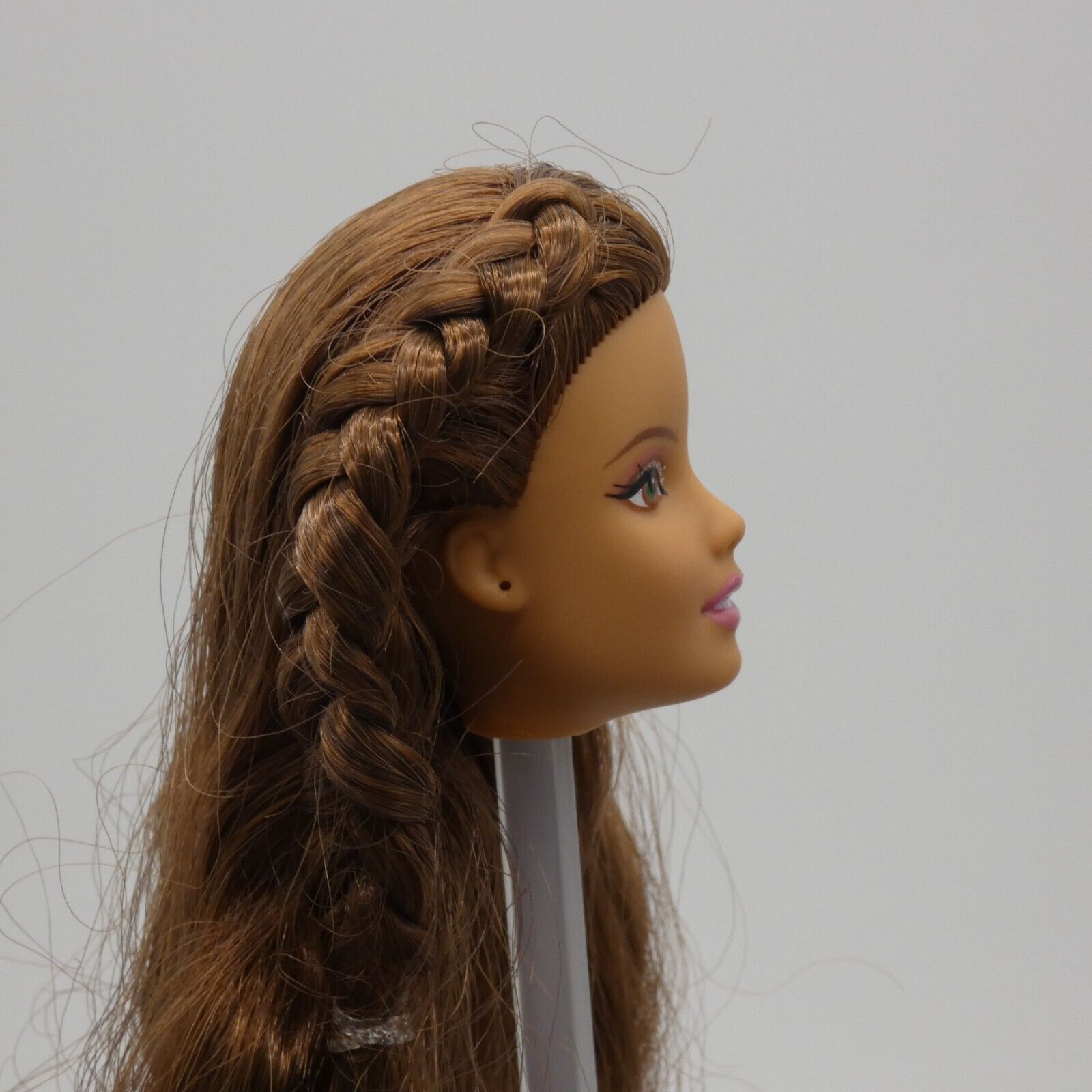 Barbie Birthday Wishes Doll Head Aphrodite Face Brown Hair 2015 Mattel CJY58