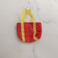 Barbie Doll Duffle Gym Shopping Bag Red Tote Yellow Straps Genuine Mattel 80s