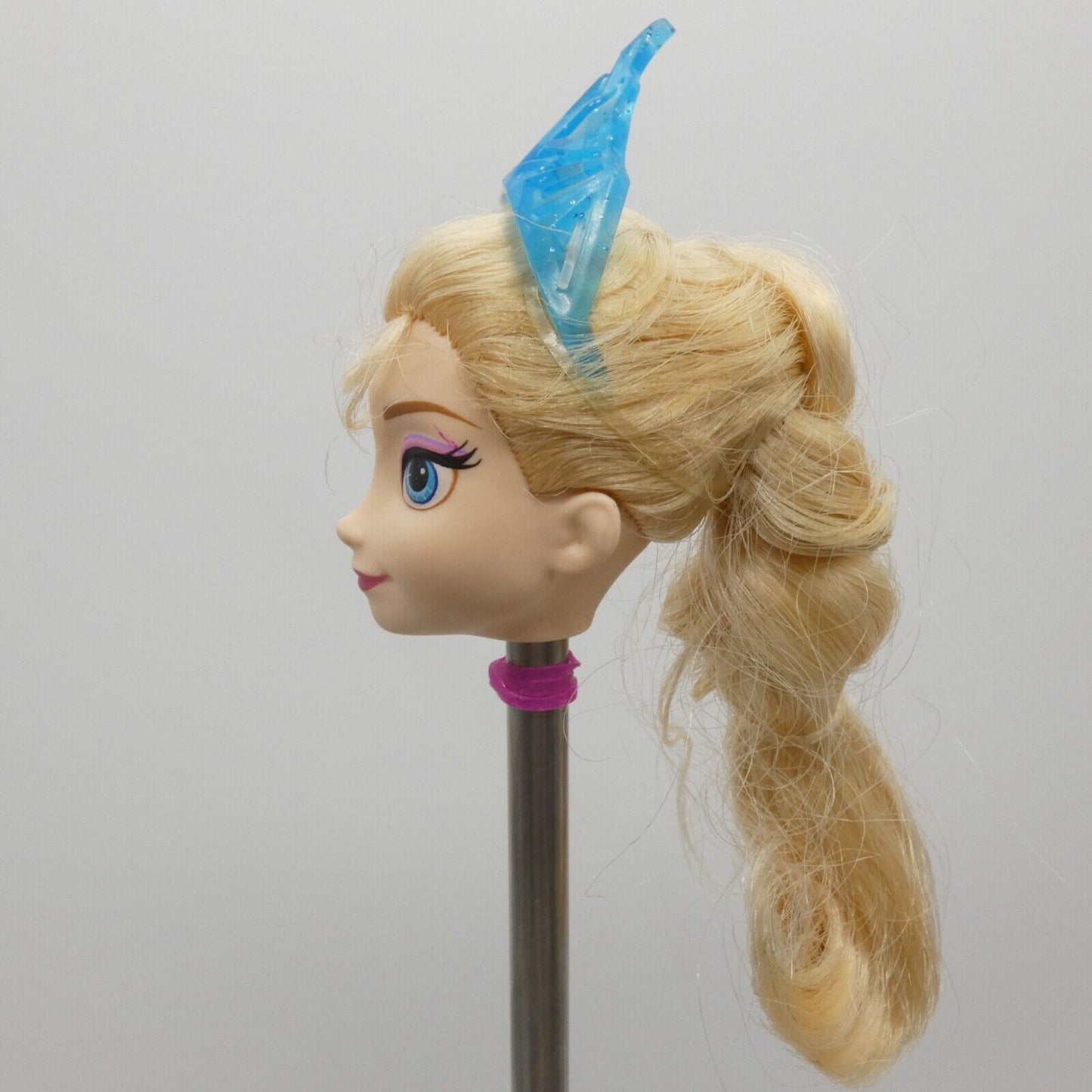 Disney Frozen Ice Power Elsa Doll Head And Crown Only Mattel DMD33