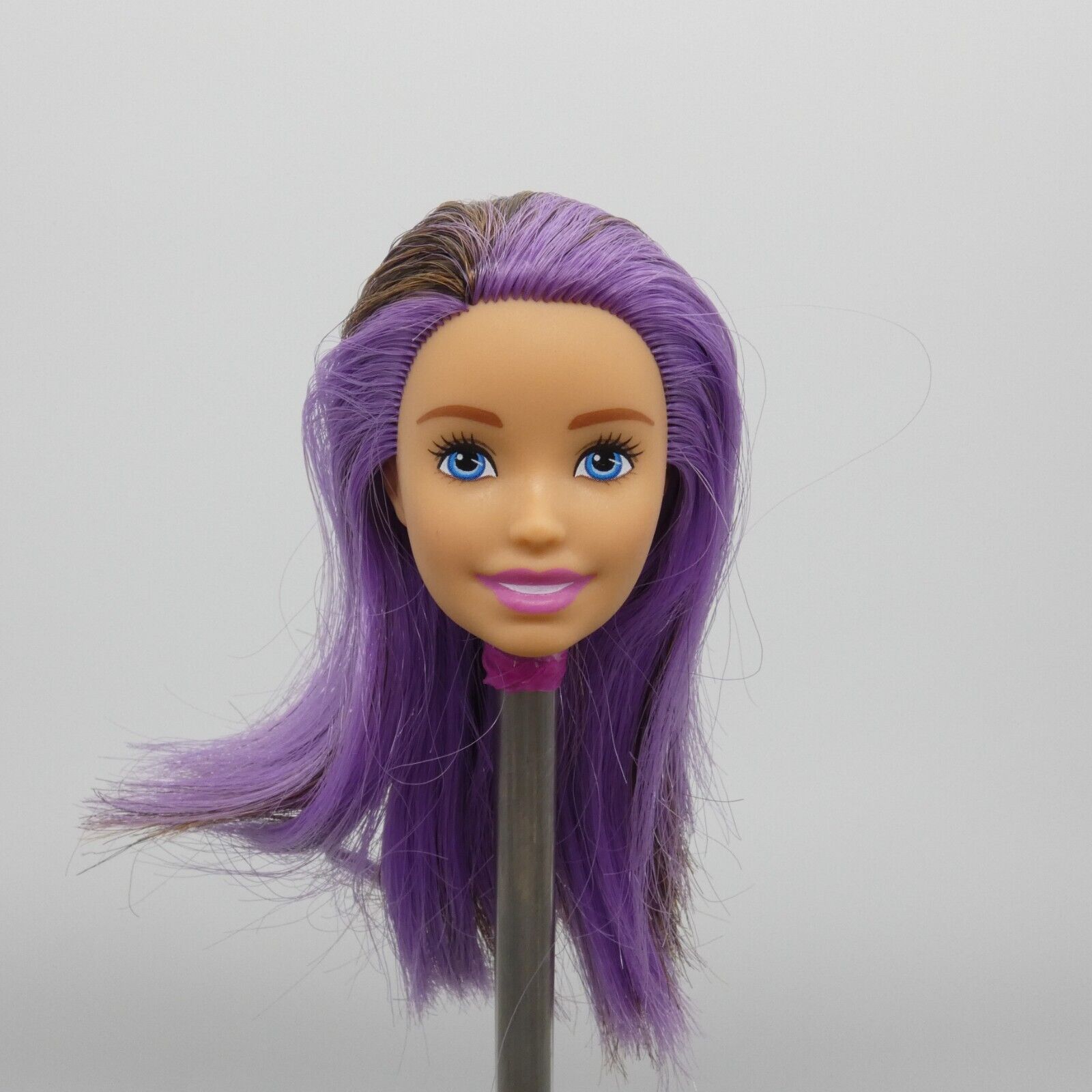 Barbie Skipper Doll Head Babysitters Inc Brown Purple Hair 2018 Mattel GGP42