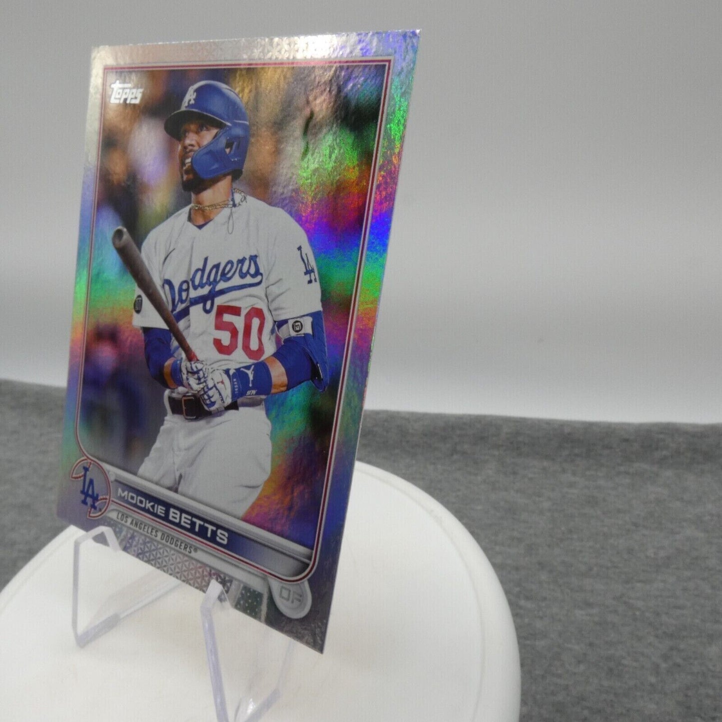 2022 Topps Chrome Mookie Betts Refractor Dodgers #100