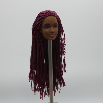 Barbie Fashionistas 186 Doll Head June Face Sculpt AA Micro Braids 2022 HBV18