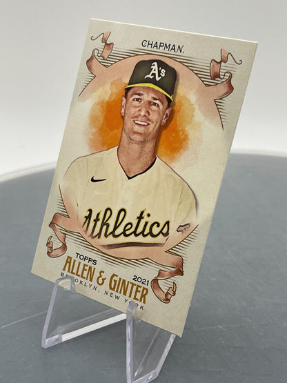 Matt Chapman 2021 Allen & Ginter Topps #56 Oakland Athletics