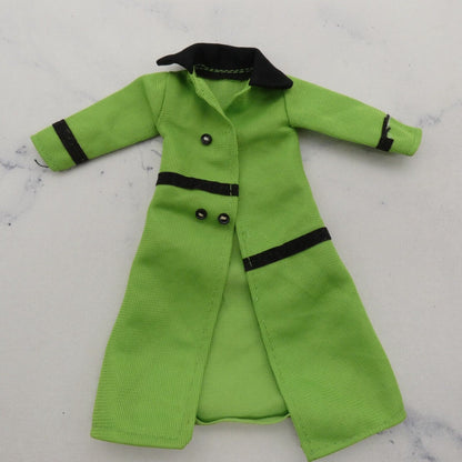 Vintage 11.5 Inch Doll Size Coat Jacket Trench Shillman Barbie Topper Midge 70s