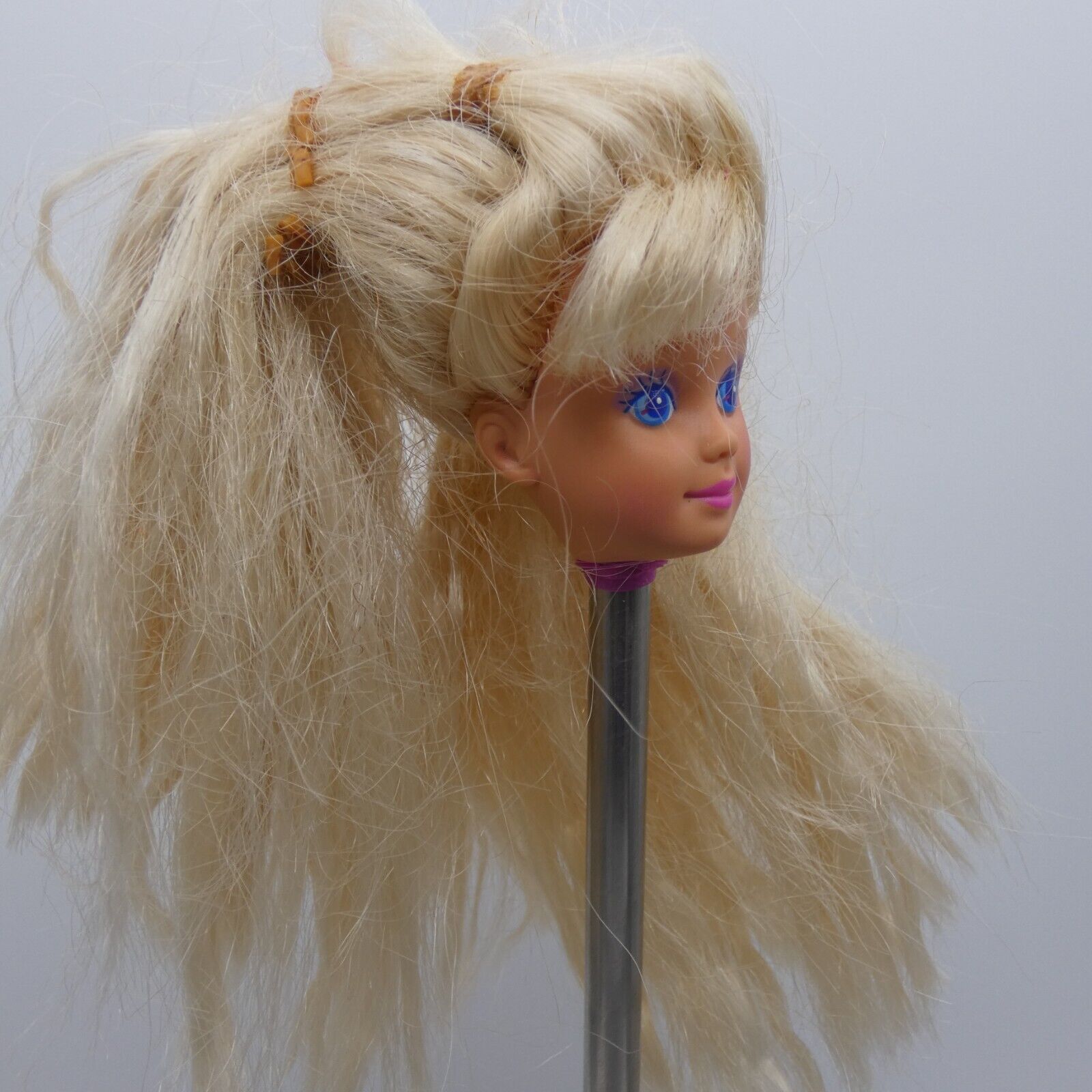 Skipper Doll Head Blonde Wavy Hair Medium Light Skin Pet Pals 1991 Mattel 2709