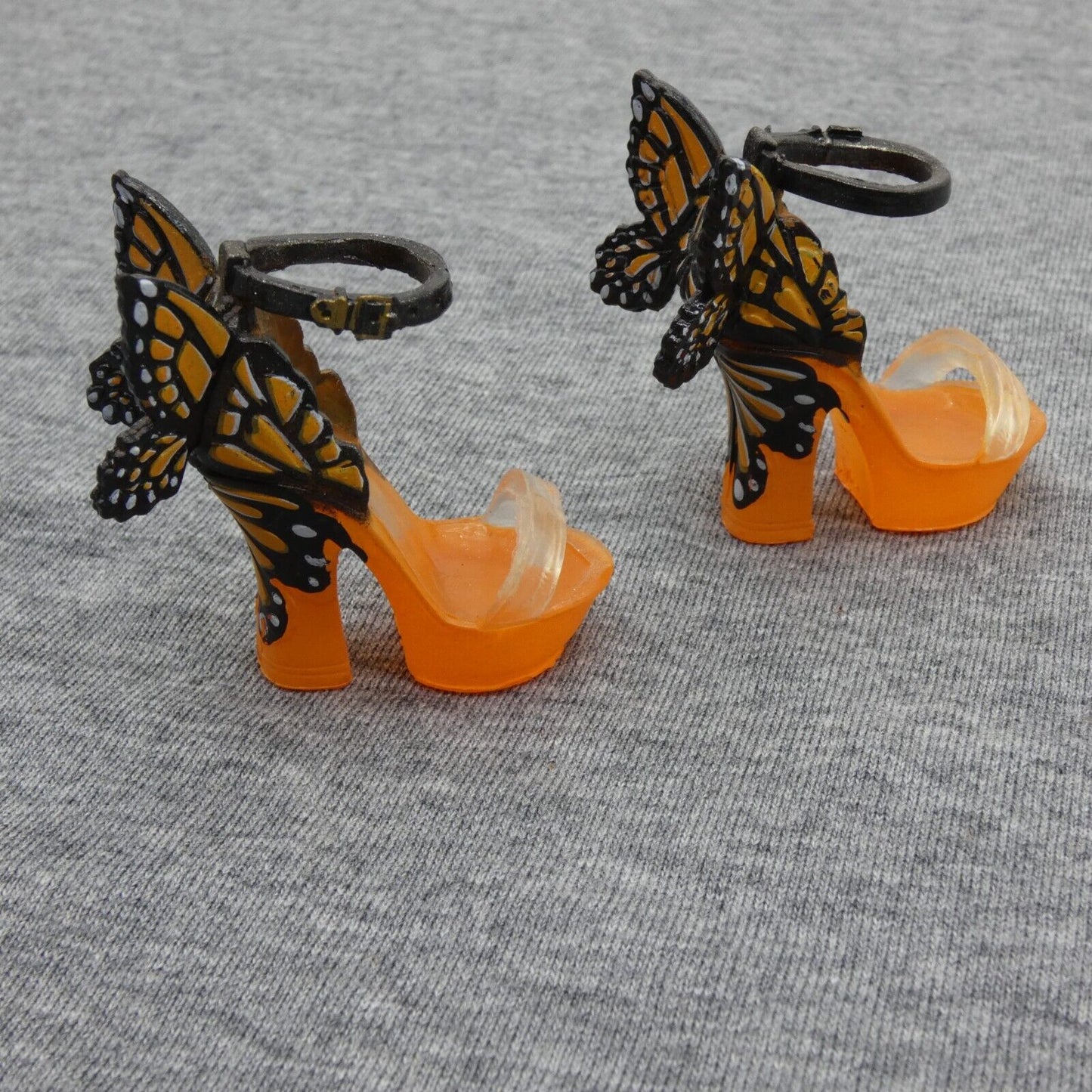 Rainbow High Poppy Rowan Series 1 Doll Shoes Orange Platform Heels Butterflies M