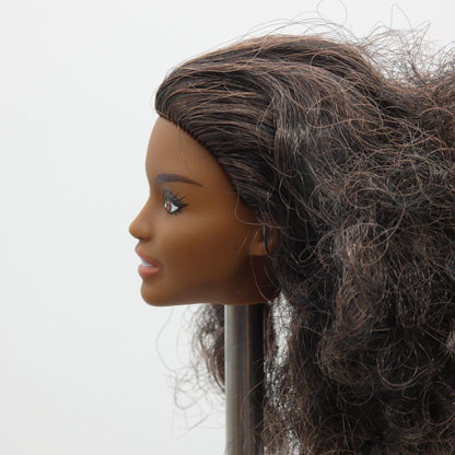 Barbie African American Doll Head Daya Face Curly Brown Hair 2020 Mattel GVJ98