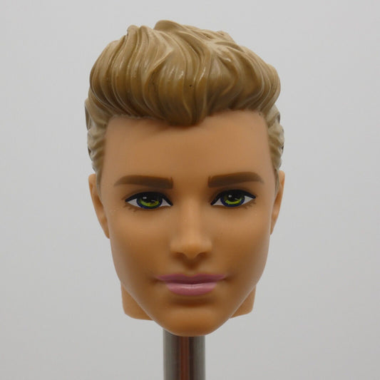 Barbie Fashionistas Ken Doll Head Prince Kieran Face Blonde Green Eyes DGY67