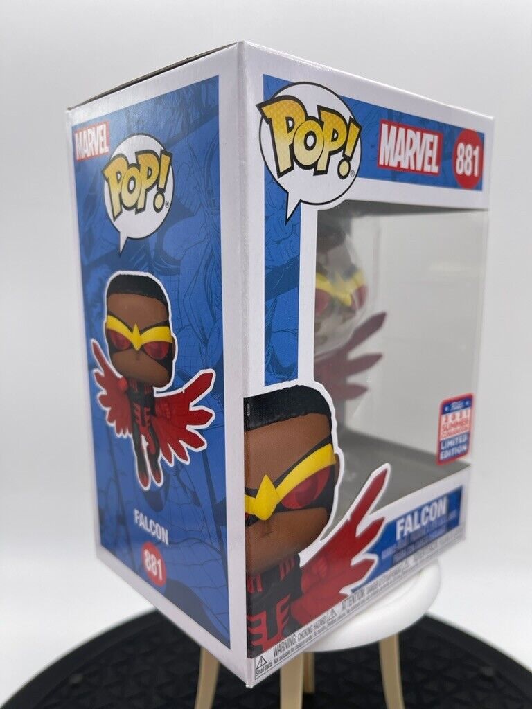 Funko Pop Marvel Falcon 881 Bobble Head 2021 Summer Convention Limited Edition