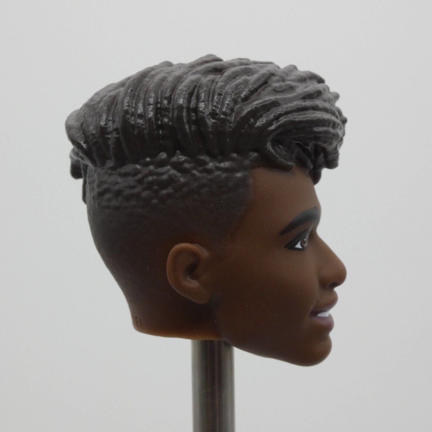 Barbie Fashionistas Ken Doll Head Spiky Quiff AA Dark Skin Tone 2022 HBV03