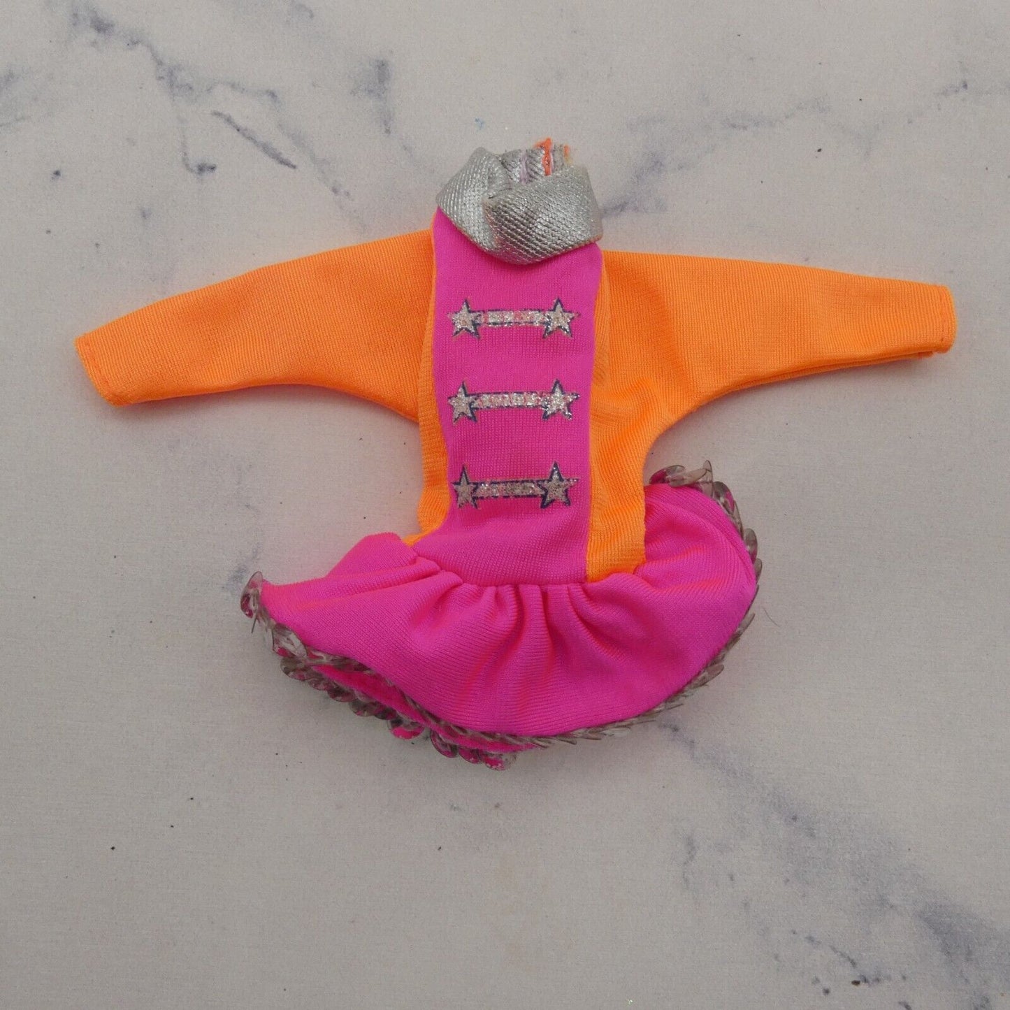 Skipper Baton Twirling Majorette Doll Leotard Orange Uniform 1992 Mattel 3931