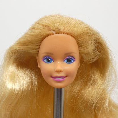 Barbie Funtime Doll Head Blonde 80s SuperStar Medium Light Skin Malaysia 3718