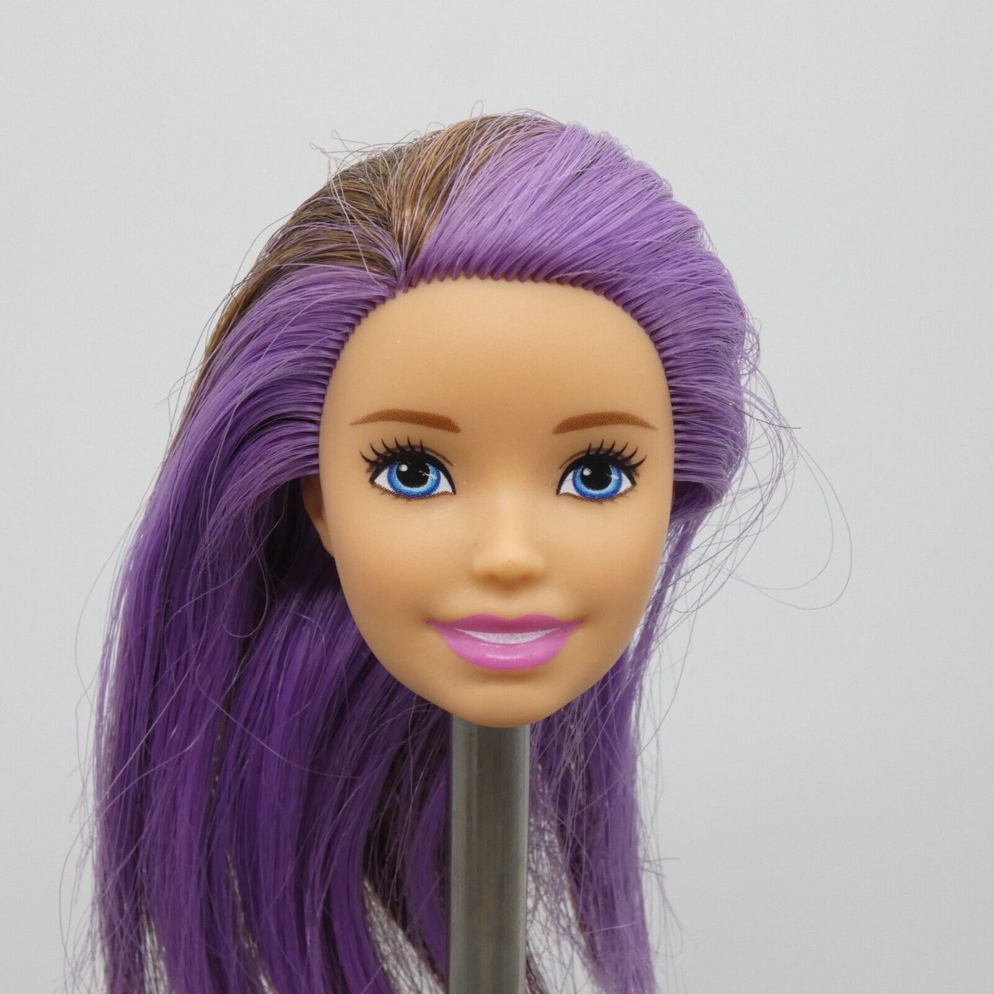 Barbie Skipper Babysitters Inc Doll Head Brown Purple Hair 2019 Mattel GFL38