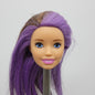 Barbie Skipper Babysitters Inc Doll Head Brown Purple Hair 2019 Mattel GFL38