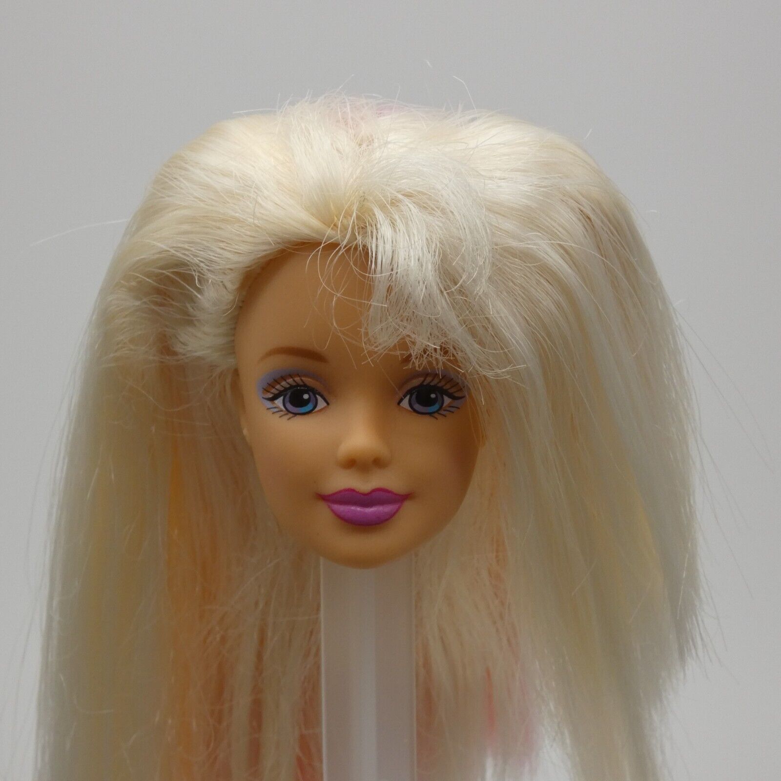 Barbie Mackie Face Doll Head Only Blonde Happenin Hair 1999 Mattel 22882