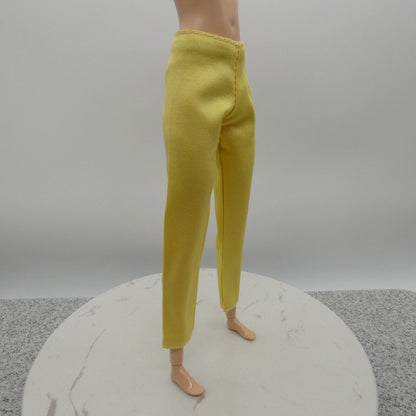 Barbie Doll Size Pants Yellow Slacks Chinos Ankle Trousers Fit Made To Move