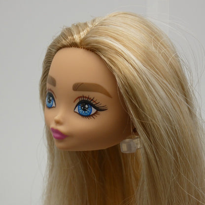 Barbie Extra Minis 4 Doll Head Only Long Blonde Hair 2022 Mattel HGP66 5.5 Inch