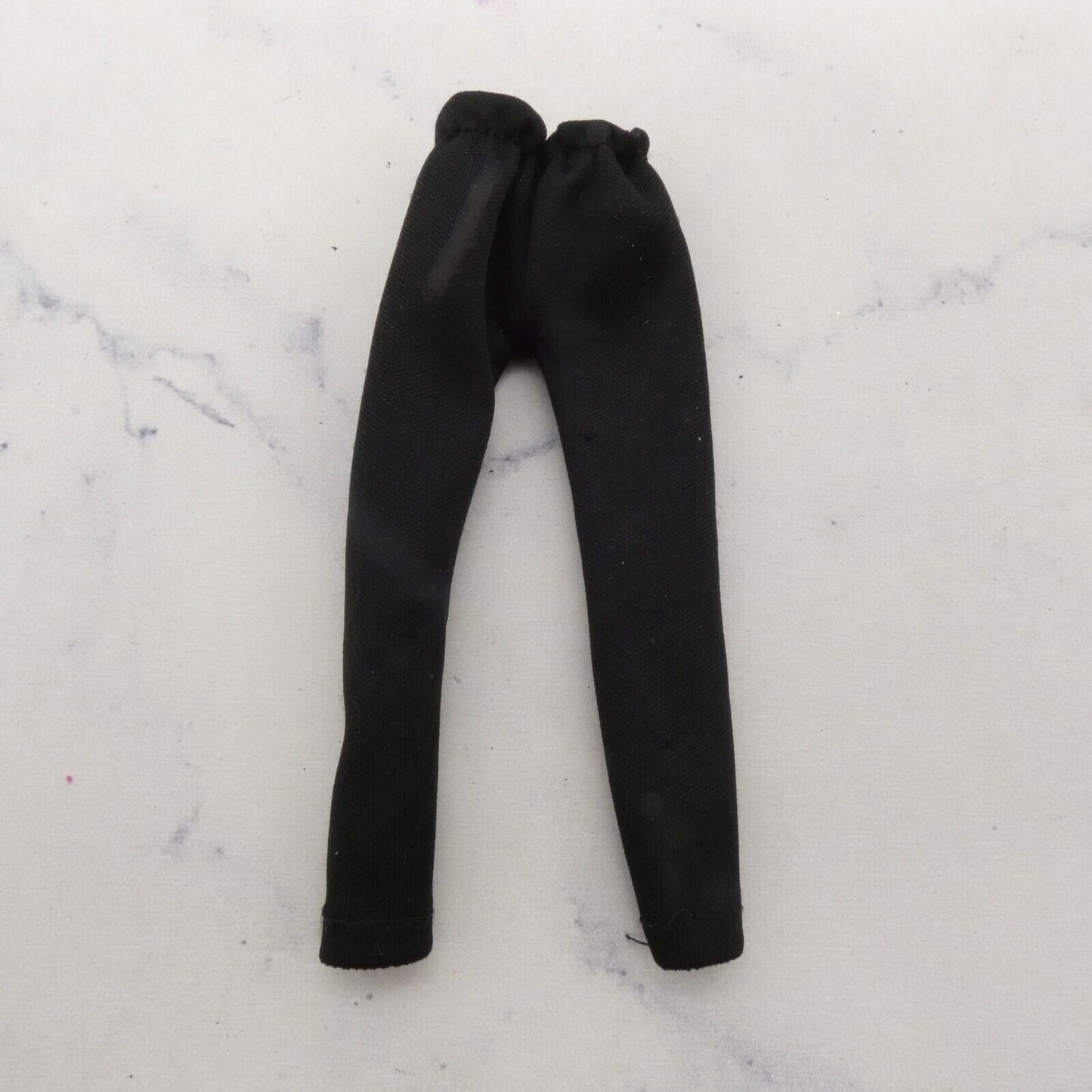 Barbie Doll Size Yoga Pants Black Tights Leggings Capri Highwater Ruffle Waist