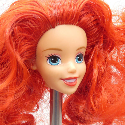 Disney Princess Ariel Doll Head The Little Mermaid Red Hair 2013 Mattel BBM22