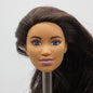 Barbie Basketball Player Doll Head AA Crystal Face Brown Hair 2018 FXP06 Mattel