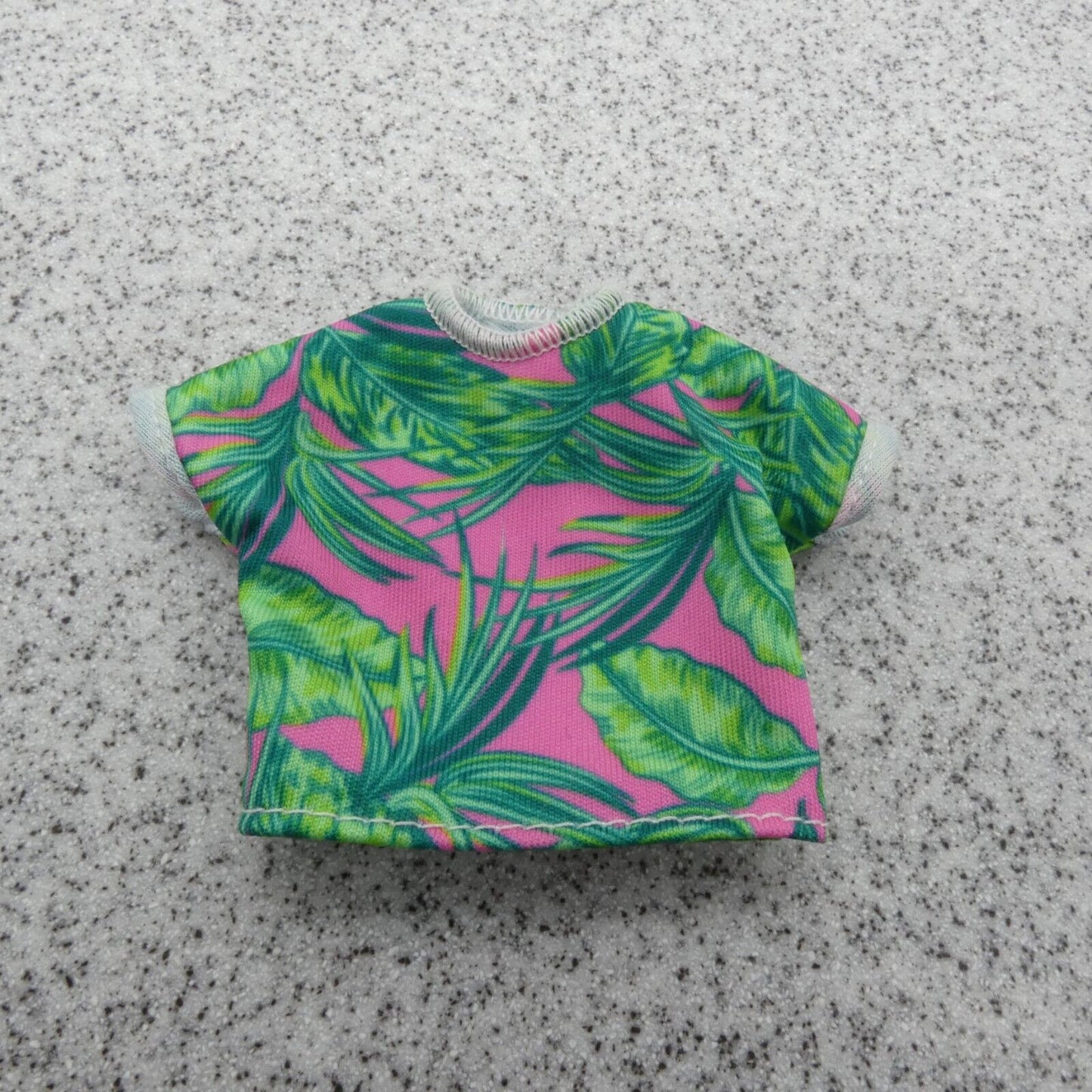 Barbie Doll Shirt Top Green Pink Tropical Fashionistas 165 Mattel 2019 GRB93