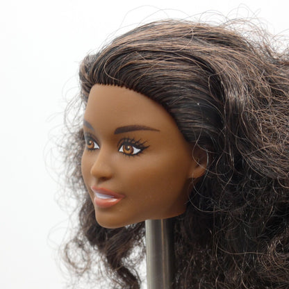 Barbie African American Doll Head Daya Face Curly Brown Hair 2020 Mattel GVJ98