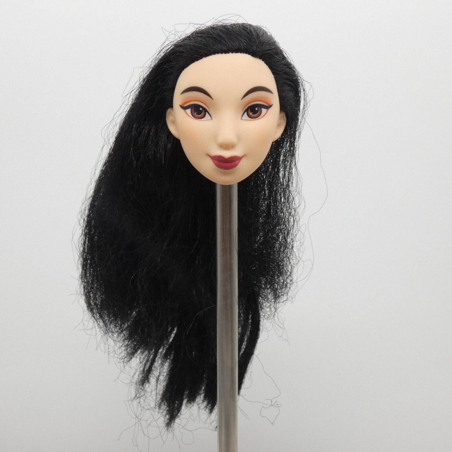 Disney Princess Mulan Doll Head Light Skin Black Hair Royal Shimmer Hasbro E4167