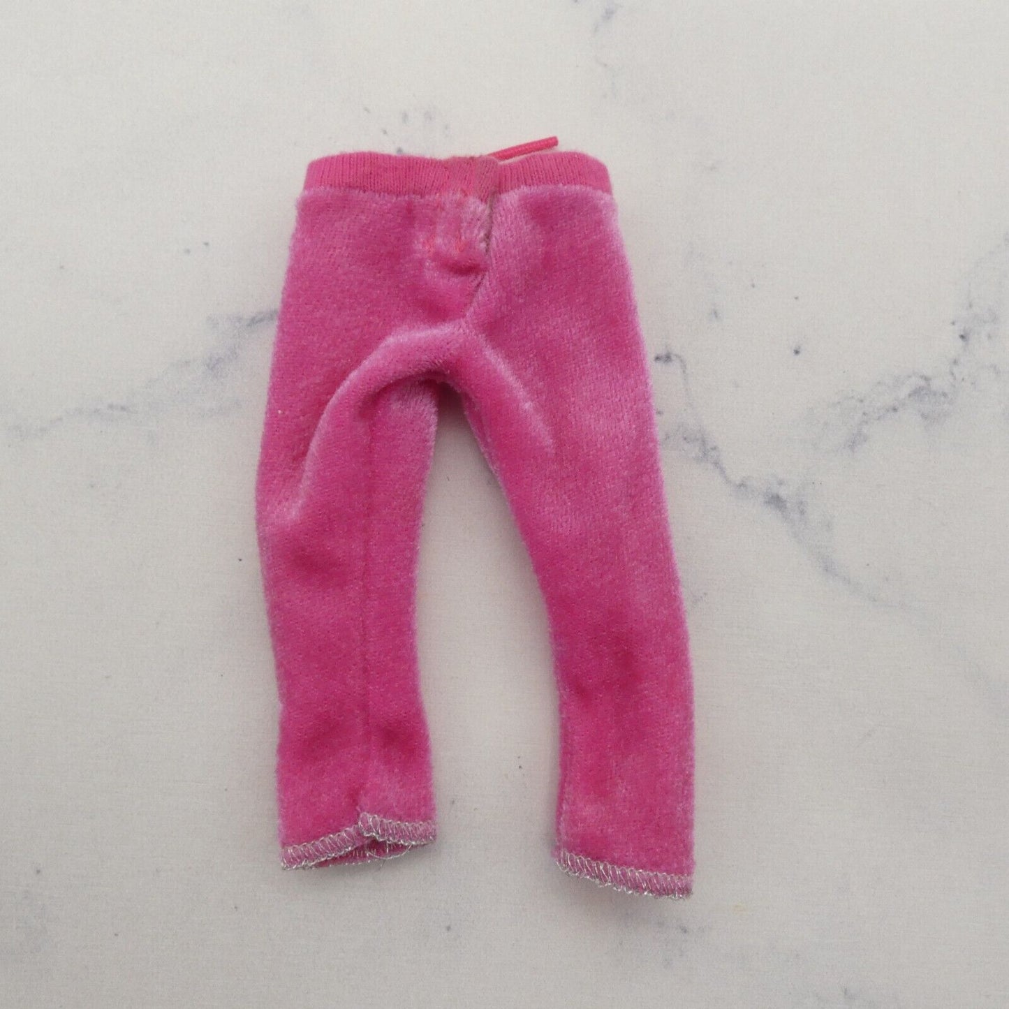 Barbie Doll Capri Pants Pink Leggings Felt Soft Fleece Velvet Like Fashionistas